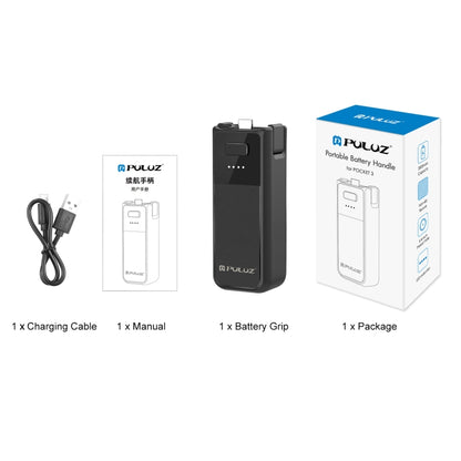 PULUZ Empuñadura Batería 2800mAh para DJI Osmo Pocket 3