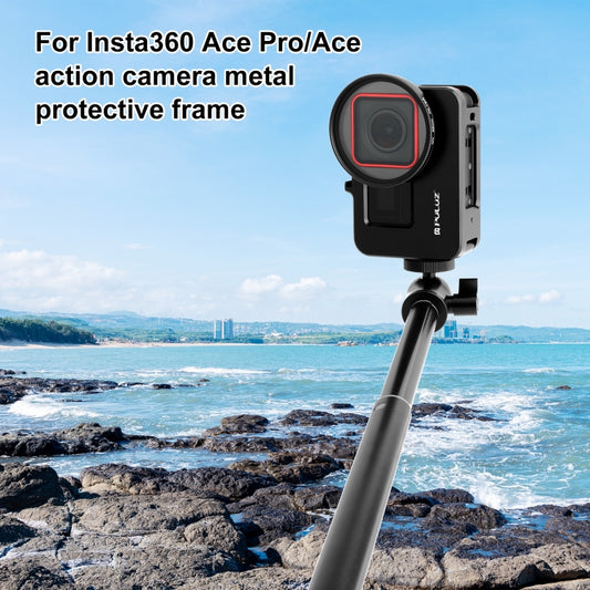 PULUZ Insta360 Ace Pro Jaula Aluminio CNC Filtro UV 52mm
