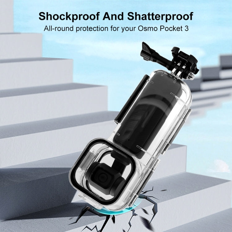 PULUZ DJI Osmo Pocket 3 Carcasa Subacuática 45m Buceo