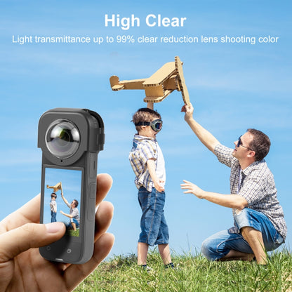 PULUZ Insta360 X4 Protector De Lente Vidrio Templado 9H