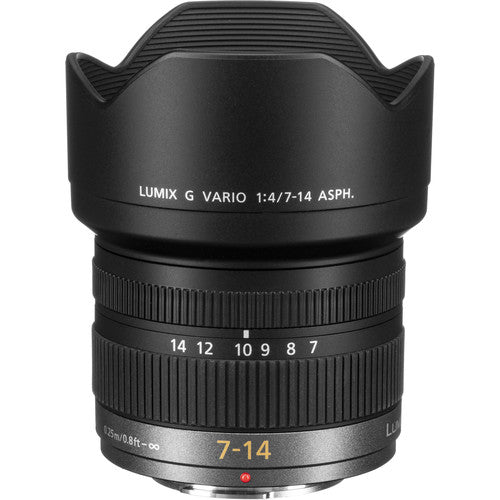 Panasonic LUMIX G Vario 7-14mm f4 ASPH objetivo gran angular con kit de limpieza