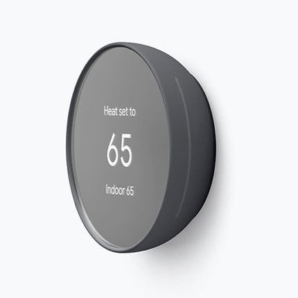 Nest Thermostat Charcoal Termostato Inteligente Color Carbón