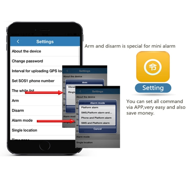 Reachfar RF V20 Rastreador GPS 7 en 1 Seguimiento GSM