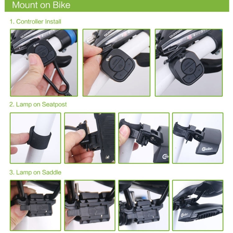 Meilan X5 Lámpara Trasera Láser Para Bicicleta Control Remoto IPX4