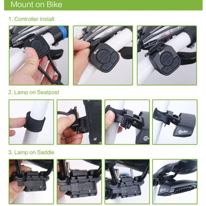 Meilan X5 Lámpara Trasera Láser Para Bicicleta Control Remoto IPX4