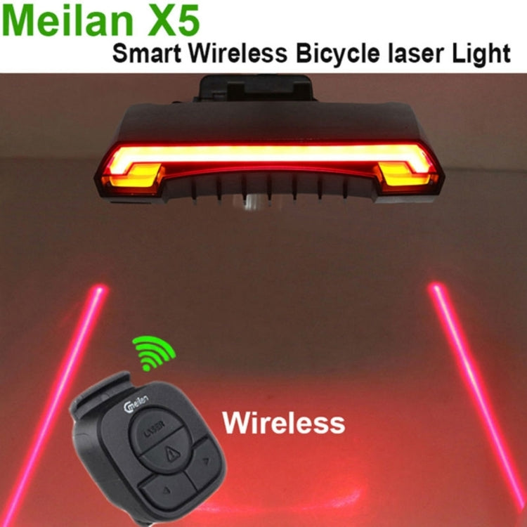 Meilan X5 Lámpara Trasera Láser Para Bicicleta Control Remoto IPX4