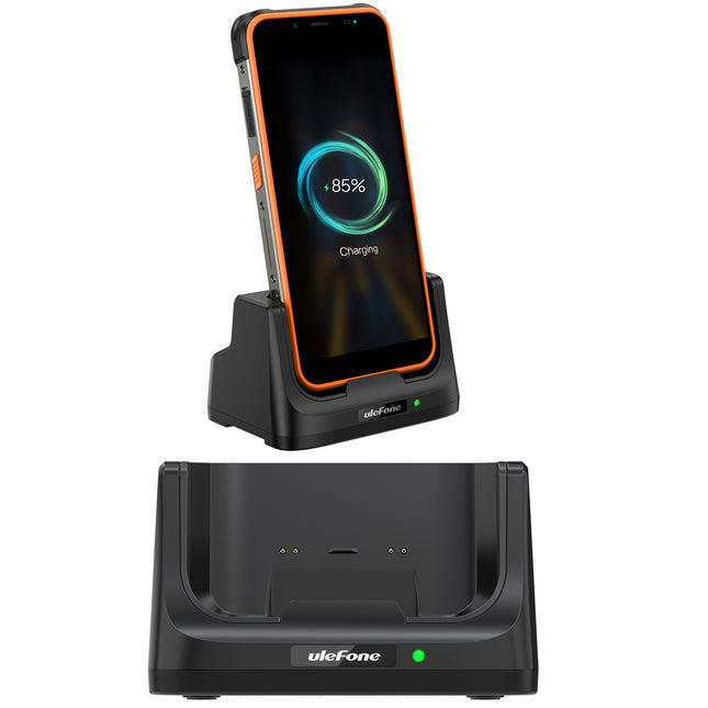 Ulefone Power Armor 16 Pro Dock de carga de escritorio USB-C negro 5V 2A 10W