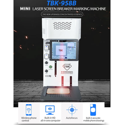 TBK TBK-958B Mini Máquina Marcado Láser Autofoco Preciso Para Pantallas
