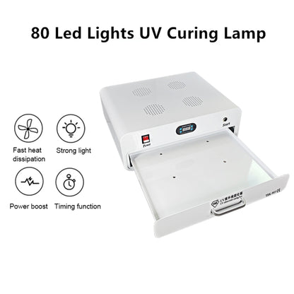 TBK TBK-905 Caja de curado UV 220V para dispositivos móviles 4 puertos LED