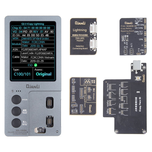 Qianli iCopy Plus 2.2 5 En 1 Reparación iPhone Enchufe EEUU
