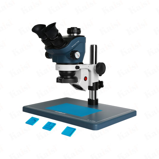 Kaisi TX-350S Microscopio Estereo Trinocular 7x50x Zoom para Laboratorio