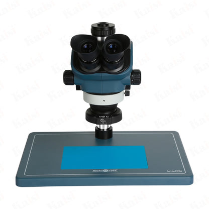 Kaisi TX-350S Microscopio Estereo Trinocular 7x50x Zoom para Laboratorio