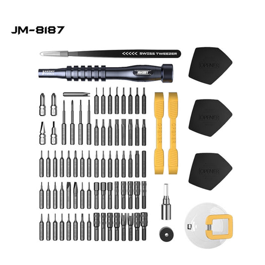 JAKEMY JM-8187 Juego Destornilladores Magnéticos 83 En 1 Ideal para Reparaciones