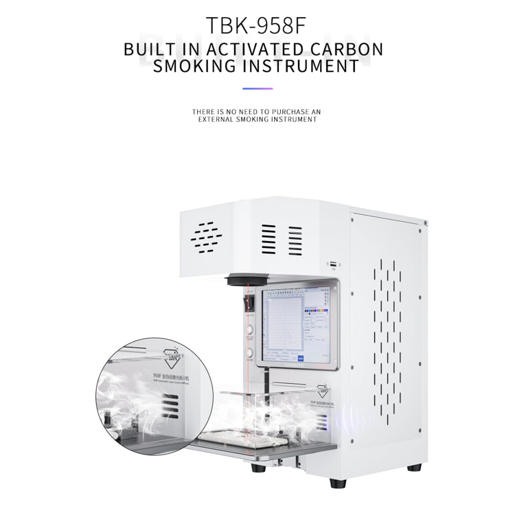 TBK 958F Separador Láser 20W Tapa Trasera Automática