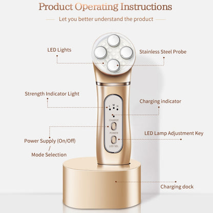 K-SKIN OP9910 EMS Masajeador Facial RF Reafirmante 3 Niveles