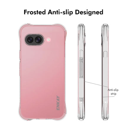 Funda Transparente TPU Antigolpes para Google Pixel 9a ENKAY Delgada y Ligera