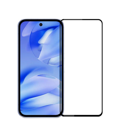 For Google Pixel 9a PINWUYO Protector de Pantalla Vidrio Templado 9H 2.5D Negro