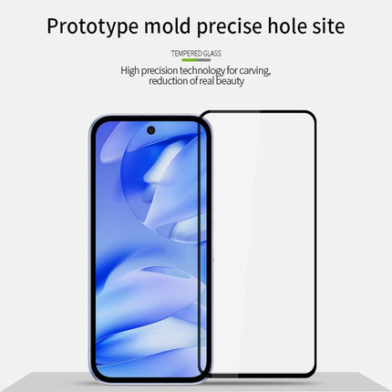 For Google Pixel 9a PINWUYO Protector de Pantalla Vidrio Templado 9H 2.5D Negro