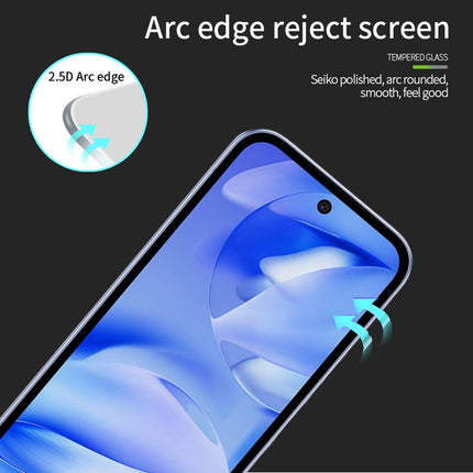 For Google Pixel 9a PINWUYO Protector de Pantalla Vidrio Templado 9H 2.5D Negro