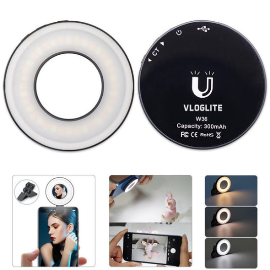 VLOGLITE W36 Mini LED Luz De Relleno Magnética Para Selfies