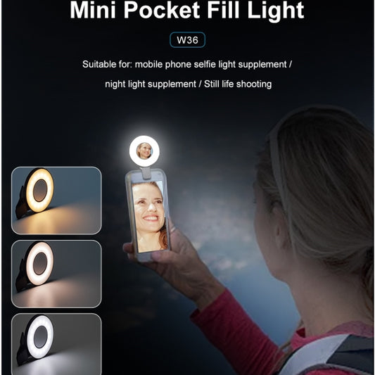 VLOGLITE W36 Mini LED Luz De Relleno Magnética Para Selfies