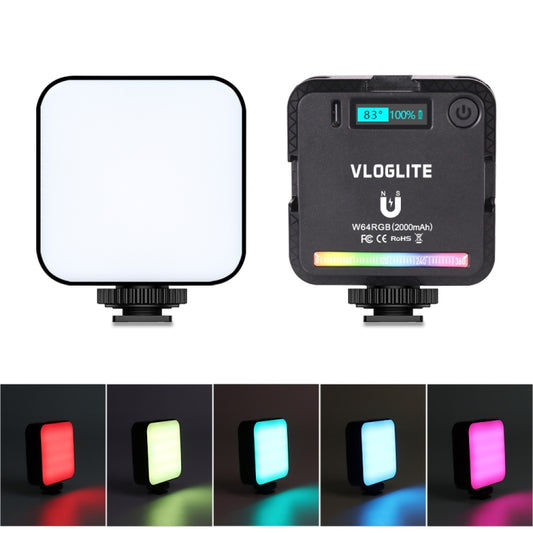 VLOGLITE W64RGB Luz de Relleno LED 20 Modos para Transmitir