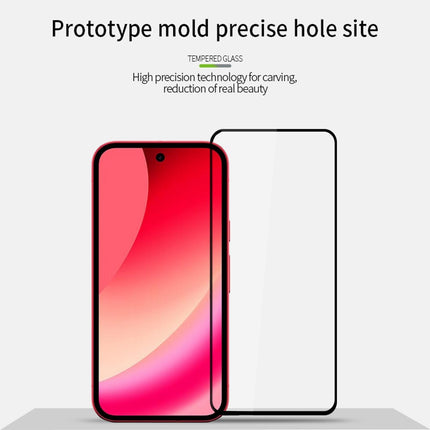 For Google Pixel 10a MOFI Protector de Pantalla Cristal Templado 9H 2.5D Negro