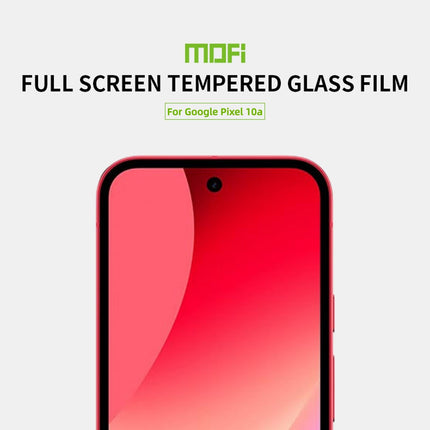 For Google Pixel 10a MOFI Protector de Pantalla Cristal Templado 9H 2.5D Negro