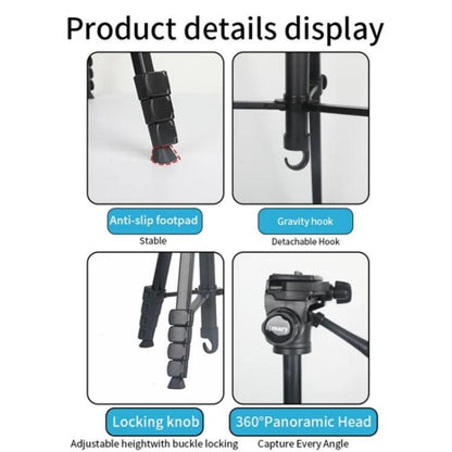 JMARY KP-2201 Trípode 1.7m Para Smartphone Y Cámara