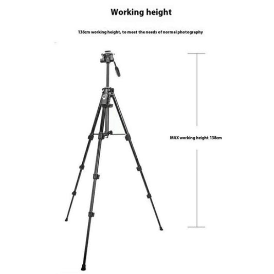 YUNTENG VCT-6828RM Trípode Selfie Soporte Teléfono Altura