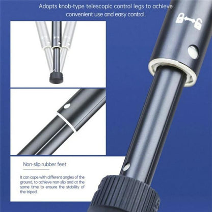 YUNTENG UT-360N Trípode para Cámara y Smartphone Altura 36-168 cm