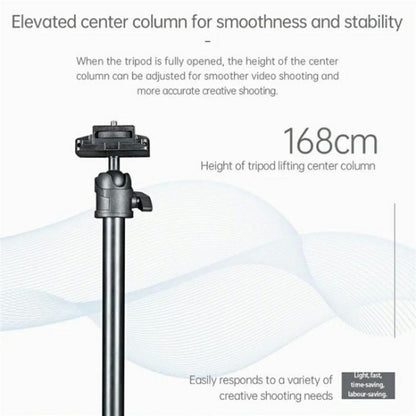 YUNTENG UT-360N Trípode para Cámara y Smartphone Altura 36-168 cm