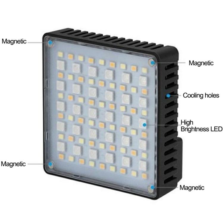 VLOGLITE K10RGB Luz Cámara LED 20 Modos Dinámicos Portátil