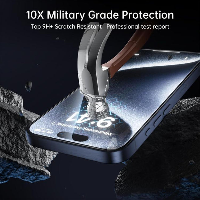 Kalebol High-Aluminum Screen-Printed Anti-Fingerprint iPhone 16e Antihuellas