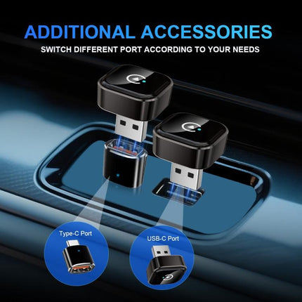 M62 M62 Automóvil CarPlay Android Auto Wireless Converter 2 en 1 Conexión