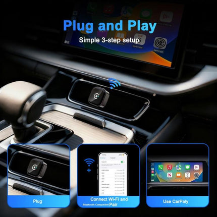M62 M62 Automóvil CarPlay Android Auto Wireless Converter 2 en 1 Conexión