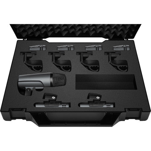 Sennheiser Drum Miking Kit micrófonos para batería 7 cables 3 tripods