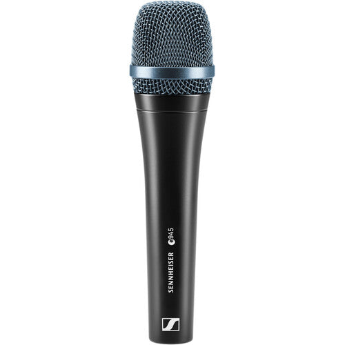 Sennheiser e945 Micrófono Dinámico Supercardioide Kit con Soporte y Cable XLR 25'