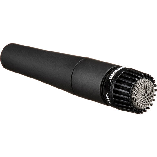 Shure SM57-LC Micrófono Dinámico con Soporte Trípode y Cable XLR 25'