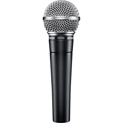 Shure SM58-LC Micrófono Dinámico Cardioide con Trípode y Cable XLR 25 pies