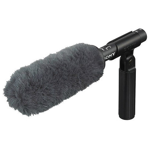 Sony ECM-VG1 Micrófono Shotgun Corto con Boompole de Aluminio Ajustable y Cable XLR 4.5 m