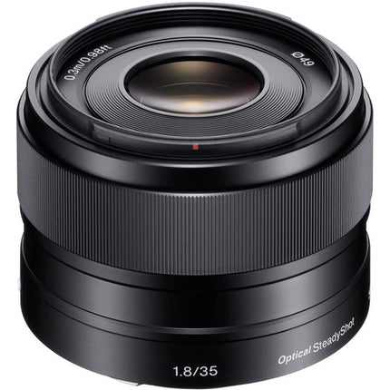 Sony E 35mm f/1.8 OSS Objetivo con Estabilizador y Filtro UV 49mm