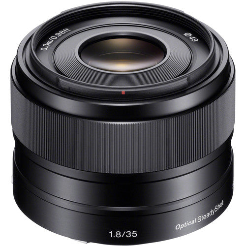 Sony E 35mm f/1.8 OSS Objetivo con Estabilizador y Filtro UV 49mm