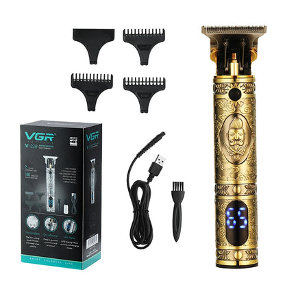 VGR V-228 Cortapelos Pantalla Digital LED Compact Pro