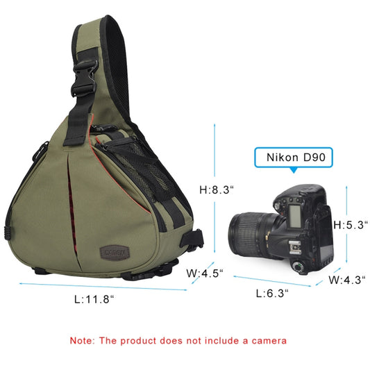 CADeN K1 Bolso Impermeable Para Cámara DSLR Gran Capacidad Para Dos Lentes