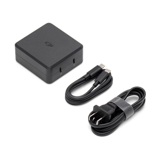 DJI 100W Cargador de Escritorio USB-C Dual Puertos Carga Rápida