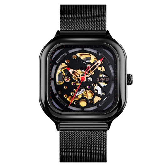 SKMEI 9184 Reloj Mecánico Automático Tourbillon Cuadrado