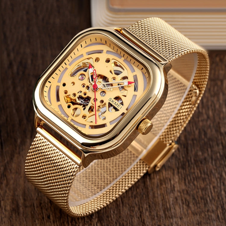 SKMEI 9184 Reloj Mecánico Automático Tourbillon Cuadrado