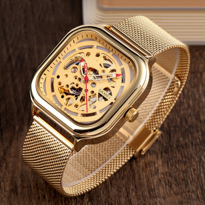 SKMEI 9184 Reloj Mecánico Automático Tourbillon Cuadrado