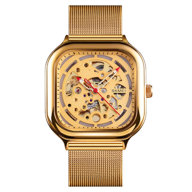 SKMEI 9184 Reloj Mecánico Automático Tourbillon Cuadrado